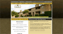 Desktop Screenshot of cedarbendapts.com